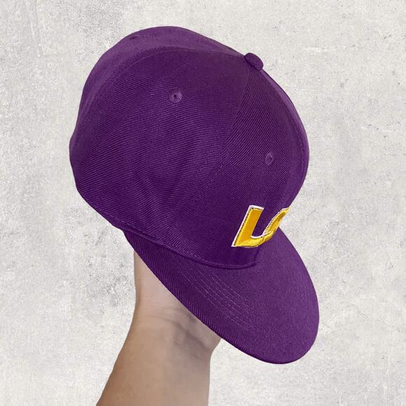 Vintage Y2K New Era LSU Snapback Hat OSFA Purple Yellow with Rare NFL - Picture 2 of 6